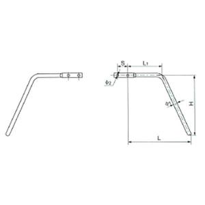 Customized Overhead Power Line Fittings Electric Arcing Horn Lightning