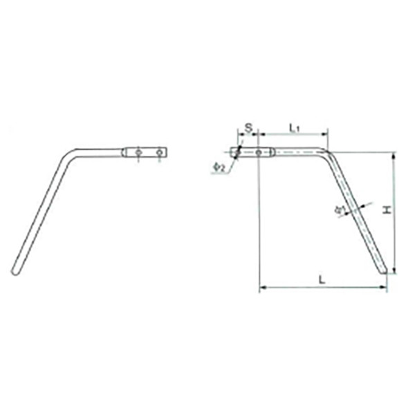 Customized Overhead Power Line Fittings Electric Arcing Horn Lightning