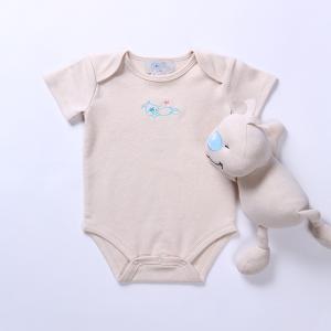 Millidoll Original colour cotton Antibacterial babies climbing short sleeve 0-2