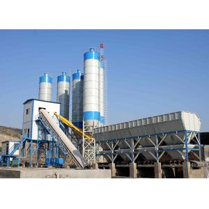 60m3/H Stationary Belt Type Concrete Batching Plant Stable Working Compact