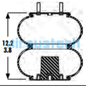 2B9-253 Low Noise Level Goodyear Air Spring W01-358-6945 Firestone Industrial