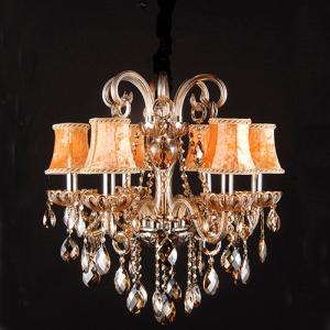Lustre Gold Led Crystal Chandelier Lighting (WH-CY-44)