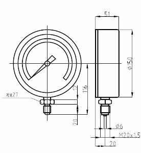 High quality, low price ,the latest Precision Pressure Gauge YB150