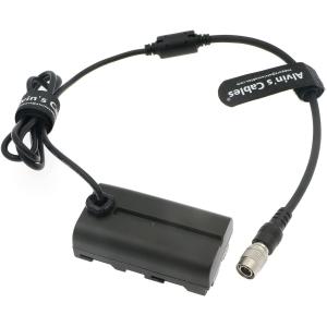 NP F550 Dummy Battery To Hirose 4 Pin Male Power Cable For Sony To Feelworld
