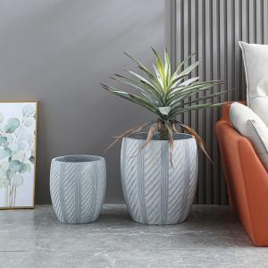 High Durability Powder Coated Fiber Clay Planter For Cottage