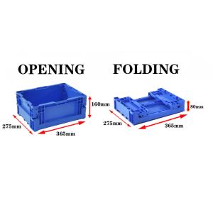 Plastic Foldable Crates Storage Containers Warehouse Small Collapsible Crate Stackable