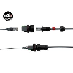 IP68 8 Pin Cat5e 7.0mm Waterproof Rj45 Connector