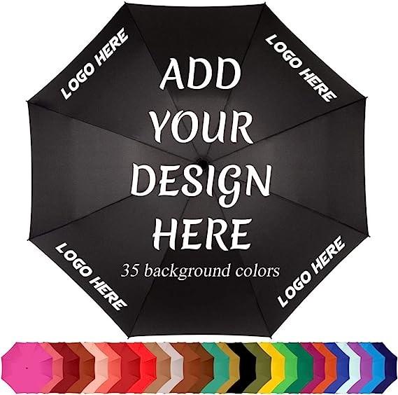 Quality Custom Umbrellas Design Your Own Add Logo Image Personalized Design Sun/Rain All Weather Folding Foldable Umbrella wholesale