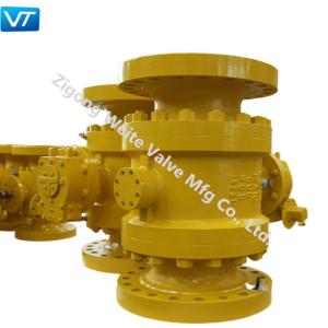 12x10" Metal Seated Trunnion Ball Valve Reduced Bore For Oil Pipeline