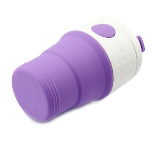395ml Silicone Foldable Cup Collapsible Coffee Cup Reusable With Lid