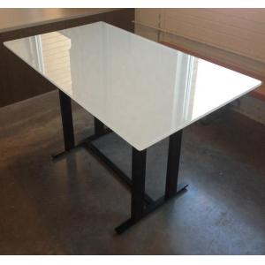 Hollow Structure Decoration 12mm Square and Rectangle Table Top Glass With
