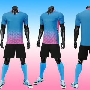 Premium Fabric Lightweight Plain Soccer Jerseys Breathable Football Jersey Set