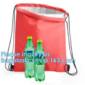 Canvas Cotton Fabric Reusable Package, LUNCH POUCH, Drawstring, Insulated Bento