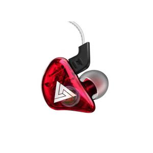 In Ear Wired Metal Earbuds With Mic Red Color 20 - 20KHz Frequency