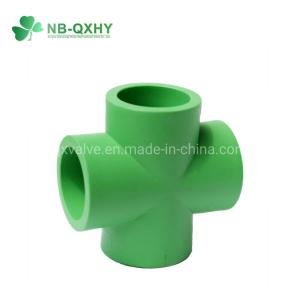 20mm to 110mm Water Supply PPR Pipe Fitting Socket Reducing Tee with Head Code
