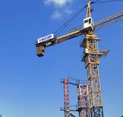 Topkit Qtz 160 Low-Consumption Tower Crane With Moderate Price 10t 60m Jib