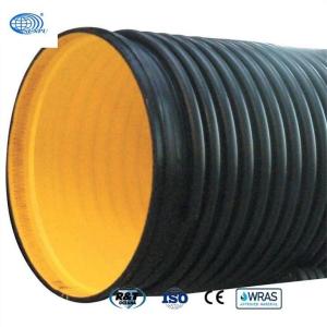 High Density HDPE Twin Wall Drainage Pipe DN200 To 1800mm