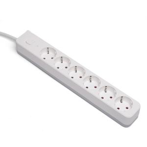 Cheap 6 outlet Germany Type Extension Socket With On/Off Switch for sale