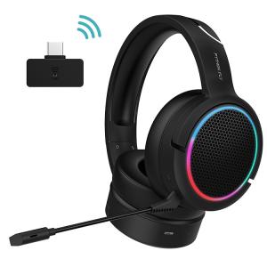 2.4G BT USB-C Wireless Noise Cancelling Gaming Headset For PC PS4 PS5 Playstation 4 5