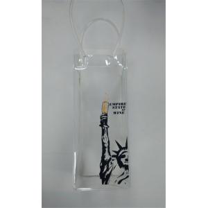 Waterproof PVC Transparent Bag Plastic Ice Bag With Handle Eco Friendly