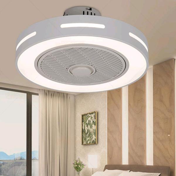 Modern 19 inch Ceiling Fan Lights Dining Room Bedroom Living remote control Fan Lamps(WH-VLL-17)