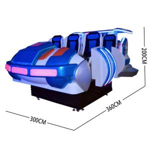 Cool Family 6 Seats Spaceship 9D VR Game Machine Theme Park Flight Simulator For