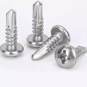 China B8M B8 B7 18-8 Stainless Steel Phillips Pan Cylindrical head Drilling Screws DIN7504 on sale
