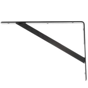 Custom 12x8 Black Power Coating Heavy Duty Triangle Shelf Bracket and Drilling
