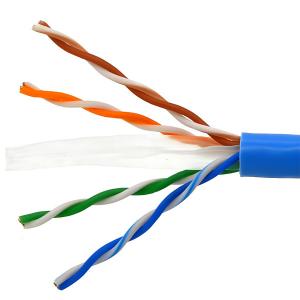 1Gbps UTP CAT6 Cable Blue Ethernet Data Cable UL Certified 1000ft