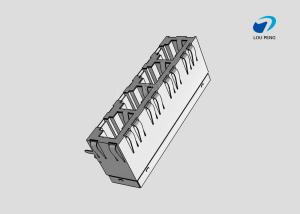 China RJ45 Connectors, RJ45, Multiple Ports, Port Matrix Configuration 1 x 4, RJ Type Jacks & Plugs on sale