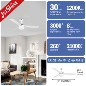 Adjustable 3 Color Temperature LED Ceiling Fan Light with Low Energy Consumption