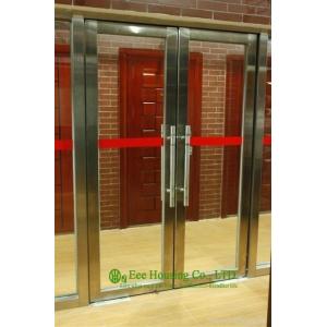 Custom designed Fire Break Door, 304 Stainless Steel Doors And Frame With Glass Lites