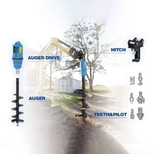 Customized Auger Drilling Machine with Maximum Drilling Depth of 12 Meters Auger