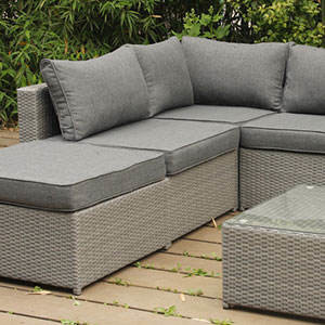 Patio Furniture Set Outdoor Sectional Sofa Conversation Set All Weather Wicker