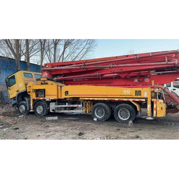 Cylinder Type Structure Used Putzmeister 46m Benz Concrete Pump Truck for Construction