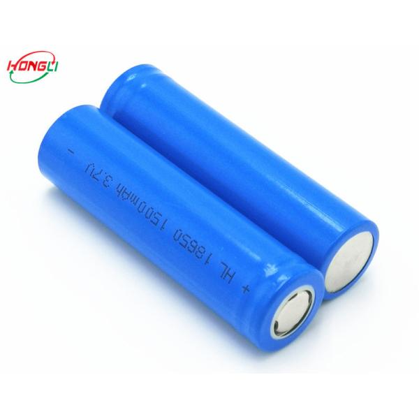 Stable Discharge Voltage 18650 Ion Battery , 18650 Battery Replacement 3.7V 1500mAh