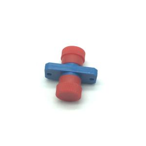 Rectangle FC Fiber Optic Adapters Metal / Plastic Body SC Simplex Mount Hole