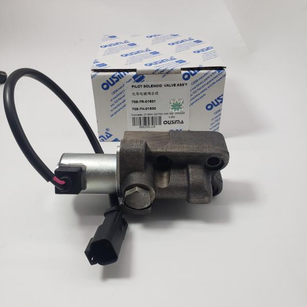 Pilot Solenoid Valve Assy 708-7R-01631 708-7H-01630 For Komatsu D155A D275A WA150 WA200