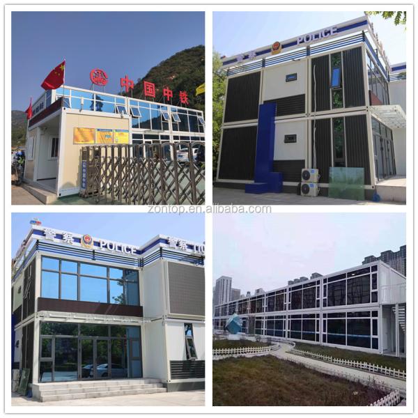 Zontop modern luxury quick concrete 20ft 40 ft ready prefabricated 4 bedrooms prefab homes bolt container house