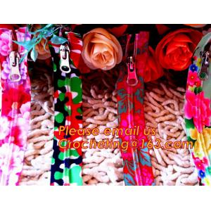 Heavy duty garment fancy gold metal zipper, Open End garment Plastic/Resin