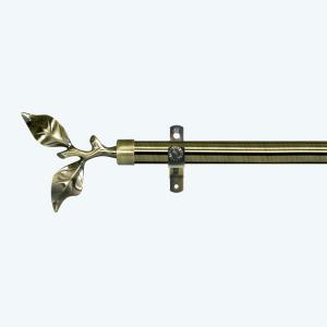 China branch leaves curtain finial Customized curtain rod accessories single bracket on sale