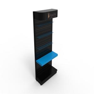 Hardware Store Pegboard Display Rack With Led Lighting Header