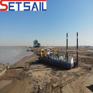 800m-5000m Discharge Distance River Sand Dredger with Bucket Wheel Head and