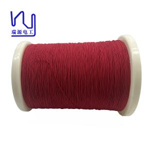 China Red silk covered wire 0.1mmx50 litz wire served natural silk for electric motor winding wire on sale