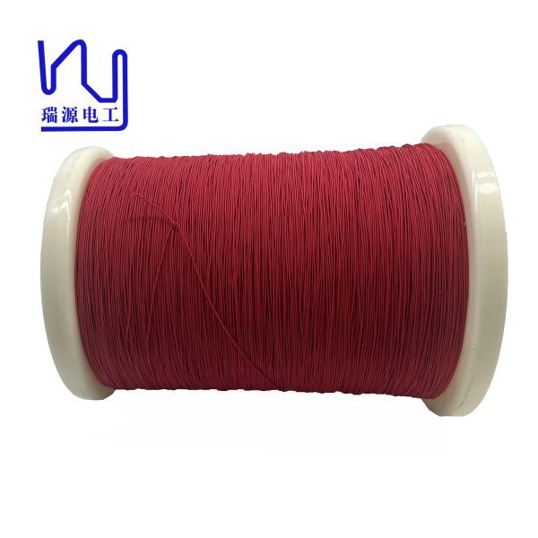 Red silk covered wire 0.1mmx50 litz wire served natural silk for electric motor