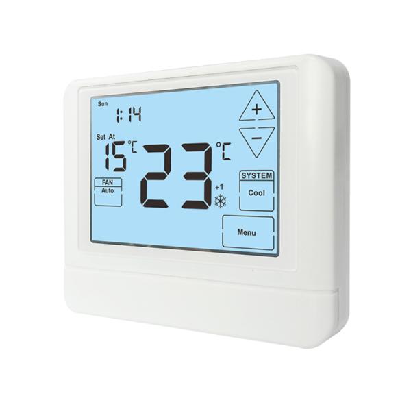 High Accuracy Digital HVAC Thermostat with Flame Retardance ABS and Display