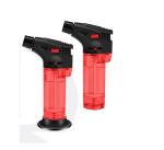 Flint Function Adjustable Windproof Butane Gas Micro Jet Torch Cigar Lighter for