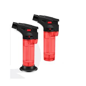 Refillable Butane Gas BBQ Torch Cigar Lighter with Punch Cutter Portable and Jet