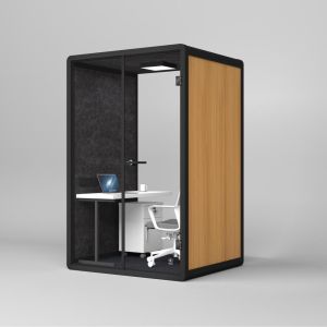 Solo Movable Office Pod Modular Sound Proof Glass Cabin Compact