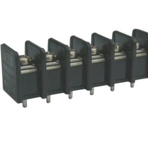 Cheap UL94-V0 Brass Black PCB Terminal Blocks 20A / 300V M4 Screw 9.525mm Pitch for sale